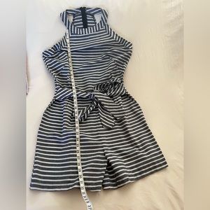 Romper shorts belt grey/white Large